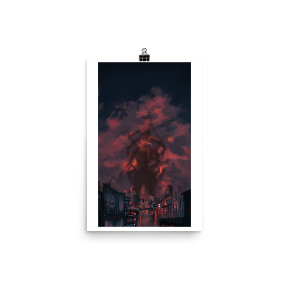 Falling Devil - Chainsaw Man Poster 12"x18" - Lxtus.art Collection